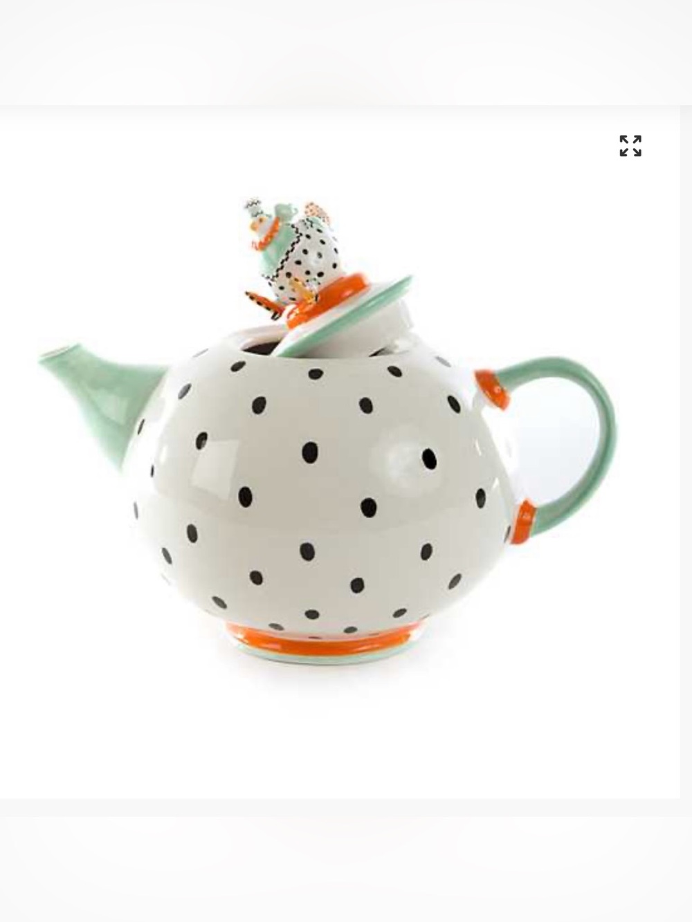 🎉Host Pick🎉Patience Brewster by MacKenzie-Childs Speckled Chicken Teapot